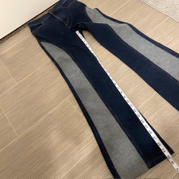 Free People We the Free Flip It and Reverse It Flare Retro Jeans Size 25 - Picture 15 of 16